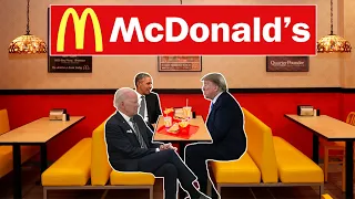 US Presidents go to McDonald's (AI Voice Meme)