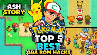 Top 5 BEST Pokemon Rom Hacks 2023 (GBA) | Play as Ash & Pikachu