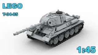LEGO T-34-85 tank in minifig scale!