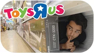 Hide and Seek inside Toys R Us! (ALMOST KICKED OUT)