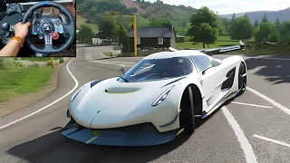 1600HP Koenigsegg Jesko - Forza Horizon 5 | Logitech g29 gameplay