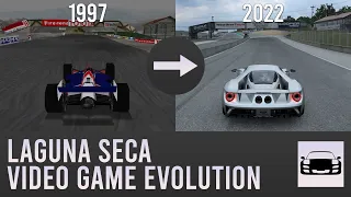 Laguna Seca Video Game Evolution (1997-2022)