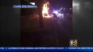 Video Shows Police Kicking Man On Fire After Crash