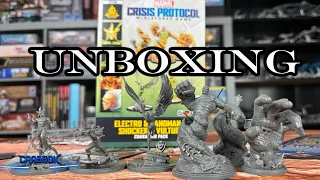 Big Unboxing!  Electro, Sandman, Shocker, & Vulture - Marvel Crisis Protocol