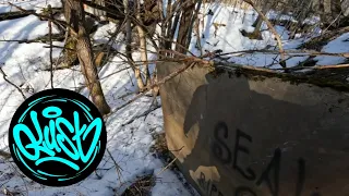 Graffiti: FOUND THIS in the woods! 🌲