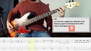 Linkin Park - What I've Done BASS COVER + PLAY ALONG TAB + SCORE