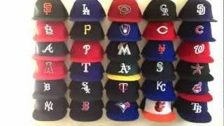 New Era Hat Wall all 30 MLB teams