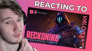 LOOK WHAT THEY DID TO MY BOY!!! | REACTING TO RECKONING // Episode 8 Cinematic | VALORANT