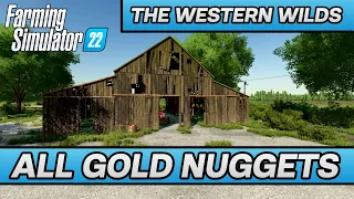 Farming Simulator 22 - The Western Wilds Collectibles - (All 20 Gold Nuggets)