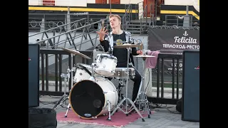 Бумбокс - Рок-н-рол - Drum Cover - Даниил Варфоломеев - Днепр - Набережная - Уличный барабанщик
