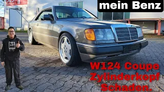 Mercedes w124 Coupe Zylinderkopf Schaden!! E Klasse w211 300 tkm bekommt er TÜV? Verwandtschaft da!