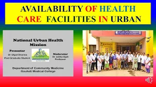 AVAILABILITY OF HEALTH CARE FACILITIES IN URBAN INDIA