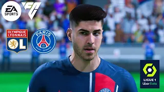 EA Sports FC 24 - Lyon Vs. PSG - Ligue 1 Uber Eats 23/24 Matchday 4 | Full Match