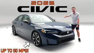 2025 Honda Civic Hybrid -- Up to *50 MPG* with this REFRESHED Civic! (+New Tech)