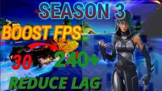 How to Boost FPS in Fortnite Season 3  How to Fix Lag, textures not loading and stutters in Fortnite