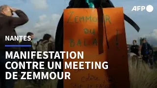 Nantes : violente manifestation contre un meeting d'Eric Zemmour | AFP