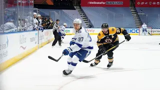 Review of Physical Game One Between Bruins and Lightning