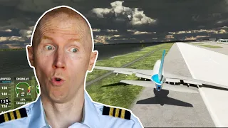 Real 747 Pilot Crashes In MFS 2020 Landing Challenge