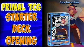 What Comes In The Primal TCG Starter Deck? | Sea Invasion Starter Deck Reveal | Opening | Unboxing