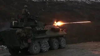 US Marines LAV-25 M242 Bushmaster 25mm Tracer Live Fire