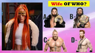 WWE QUIZ -  Guess WWE Superstars by their wives 2023 - WWE Wrestlers wife, WWE Couple!