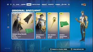 The Golden King Bundle in Fortnite!!! AKA Ascendant Midas!