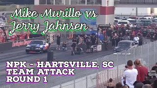 Street Outlaws 2021 No Prep Kings - Hartsville, SC: Team Attack Rd 1, Mike Murillo vs Jerry Jahnsen