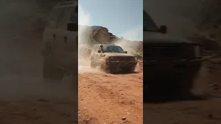 River crossing on Onion Creek in 100 series Land Cruiser