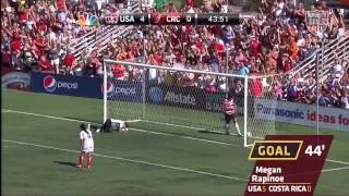 U.S. WNT vs. Costa Rica: Megan Rapinoe Goal 2 - Sept. 1, 2012