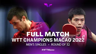 FULL MATCH | Tomislav PUCAR vs CHUANG Chih-Yuan | MS R32 | WTT Champions Macao 2022