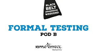 2021 Black Belt Immersion Formal Testing: Pod B