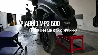 Piaggio MP3 500 Sport Lenkkopflager abschmieren