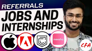 Referrals - Off Campus Jobs & Internships | Apple, Cred, Adobe, Meesho, Hoichoi, Ring, HP