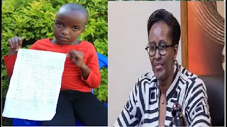 Umwana wi myaka 8 yandikiye Madame Jeannette KAGAME ibaruwa itangaje afite inzozi zo gutwara indege