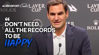 Roger Federer on being proud to have his name considered in the GOAT debate | Eurosport Tennis