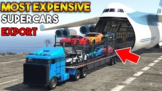 GTA 5 : MOST EXPENSIVE SUPERCARS EXPORT