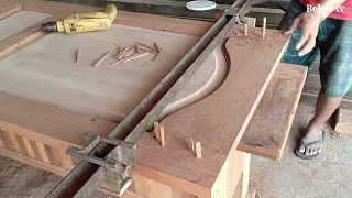 Making solid doors from used wood with simple tools