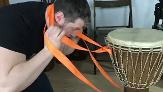 Как подвязывать ремень для  Djembe  Джембе !