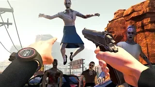 My FAVORITE VIRTUAL REALITY Zombie Apocalypse Game (Arizona Sunshine Funny Moments)