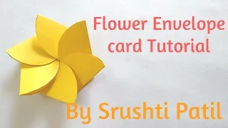 Flower envelope card Tutorial by Srushti patil
