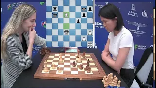 Rook Blundered on Time Pressure | Narva Mai vs  Bibisara |Fide World  Blitz Chess Championship 2023