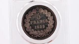 VAE 12 - 166 : FRANCE, Louis-Philippe Ier (1830-1848). 5 francs, IIe type Domard, Flan bruni (PROOF)