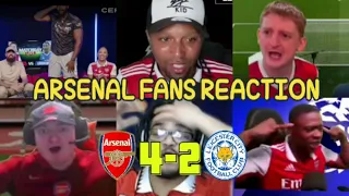 ARSENAL FANS REACTION TO ARSENAL 4-2 LEICESTER CITY | FANS CHANNEL