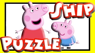 Свинка Пеппа Peppa Pig 3D Пазл Машинка Пеппы и Джорджа Мультфильмы Для Детей