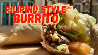 Filipino Style Burrito | How to make Filipino Style Burrito