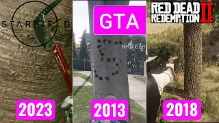 Starfield vs RDR 2 vs GTA V vs Cyberpunk 2077 - Tree Physics