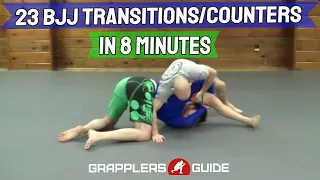 23 BJJ Transitions, Scrambles, and Counters in Less Than 8 Min - Jason Scully