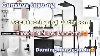 Canvass tayo ng Accessories ng Bathroom (Black matte finish edition) shower,toilet bowl atbp..