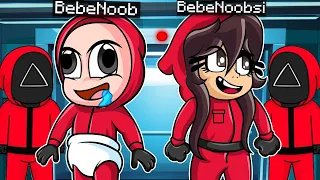 ¡EL JUEGO DEL CALAMAR PERO SOMOS GUARDIAS!😱😈 BEBENOOBSI Y BEBENOOB 🦑 SQUID GAME ROBLOX