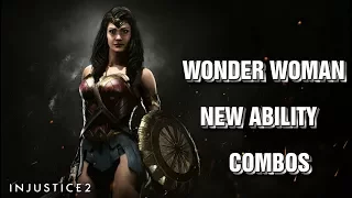 Injustice 2 WONDER WOMAN NEW ABILITY COMBOS
